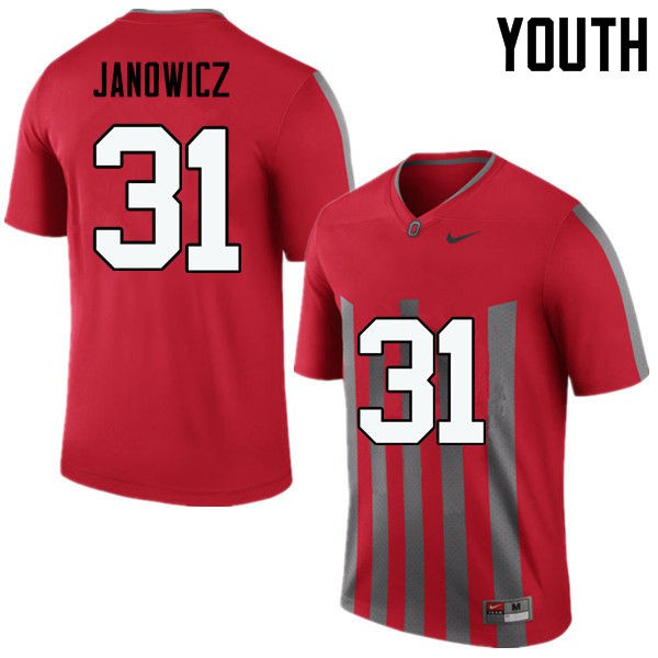 Ohio State Buckeyes #31 Vic Janowicz Youth Official Jersey Throwback